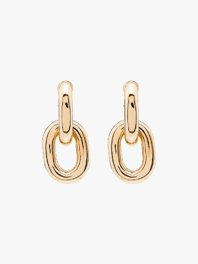 Shop Rabanne Gold Tone Chain Link Earrings