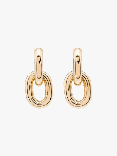 Shop Paco Rabanne Gold Tone Chain Link Earrings