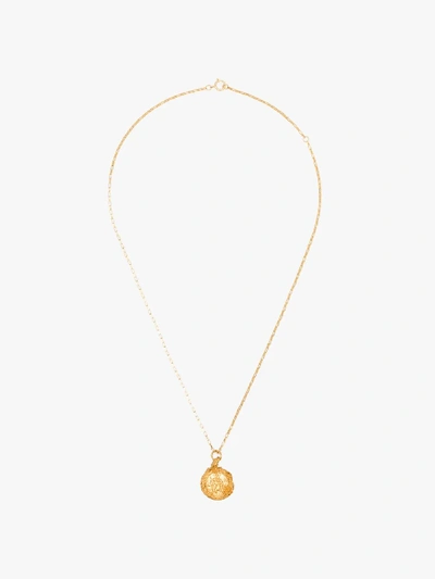 Shop Alighieri Gold-plated St. Christopher Necklace