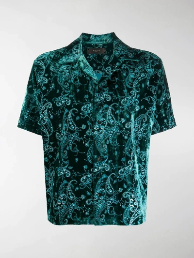 Shop Amiri Short-sleeved Shirt In Green