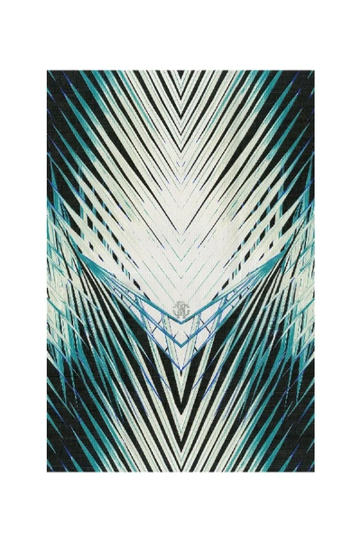 Shop Roberto Cavalli Palm Printed Wallpaper In Green