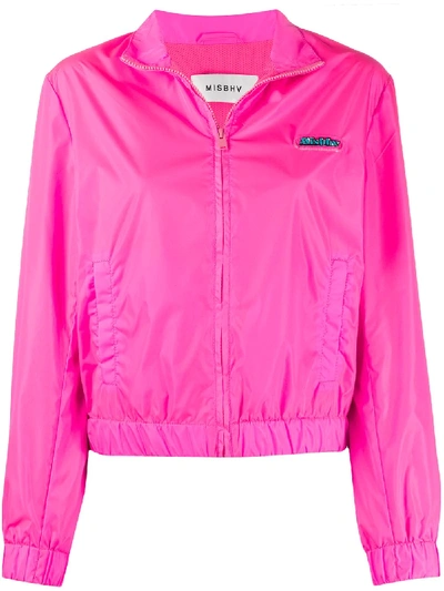 Shop Misbhv Fitted Track Jacket In Pink