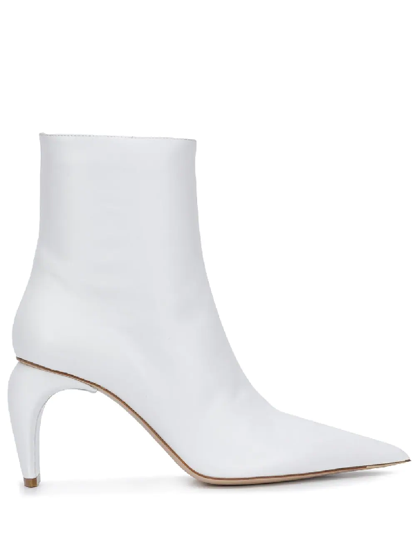 curved heel boots