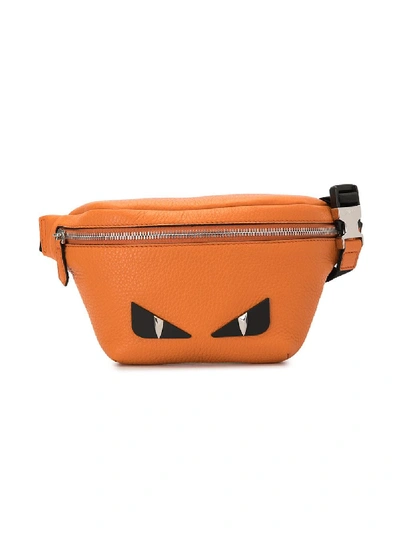 Shop Fendi Monster Belt Bag In Orange
