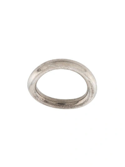 Shop Ann Demeulemeester Simple Ring In Silver