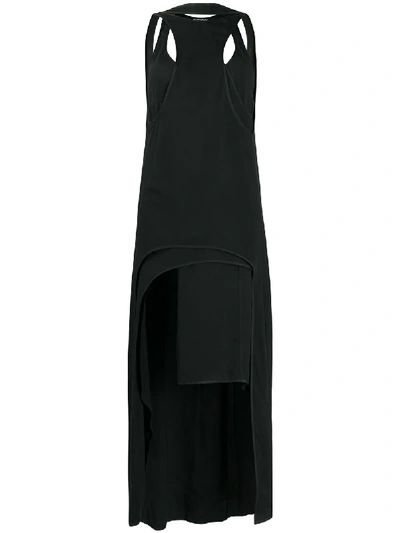 Shop Ann Demeulemeester Layered Cutout Dress In Black