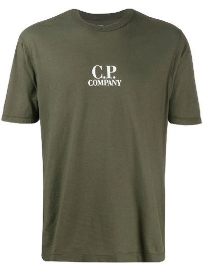 Shop C.p. Company No Gravity Logo T-shirt In Green