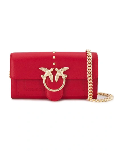 Shop Pinko Love Wallet Simply In Rosso Rosso Cinese