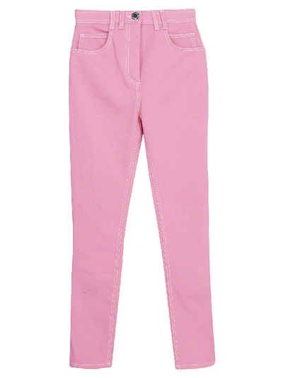 Shop Balmain Pants In Rose