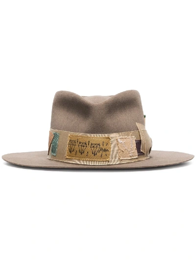 Shop Nick Fouquet Bohemia Wool Wide Brim Hat In Brown