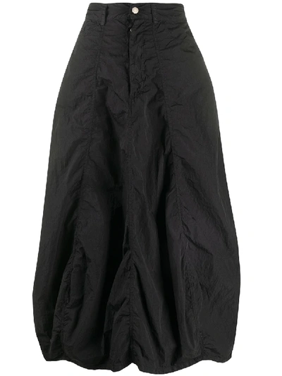 Shop Andrea Ya'aqov Full Shape Midi Skirt In Black