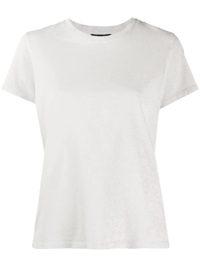 Shop Apc Relaxed Fit Round Neck T-shirt In Grey