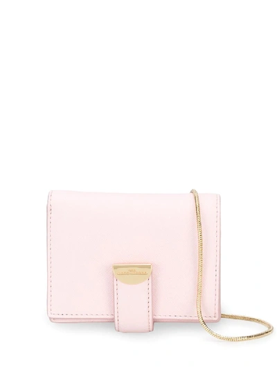 Shop Marc Jacobs The Half Moon Small Wallet-on-chain In Pink
