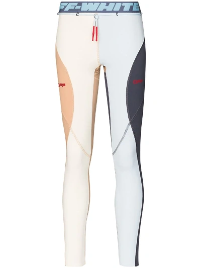 Shop Off-white Leggings In Colour-block-optik In Neutrals