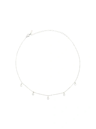 Shop Nialaya Jewelry Skyfall Drop Necklace In White