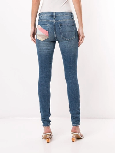 Shop Frame 'le Skinny De Jeanne' Jeans In Blue