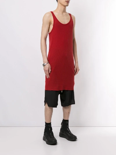 Shop 11 By Boris Bidjan Saberi Langes Trägershirt In Red