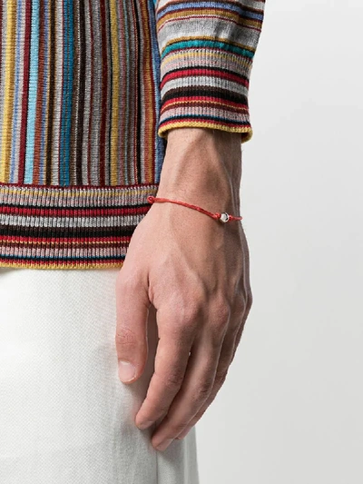 Nialaya Jewelry Two Tone Rope Bracelet In Red