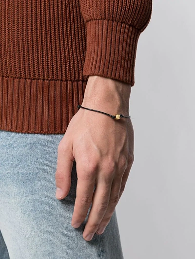 Nialaya Jewelry Two Tone Rope Bracelet In Black