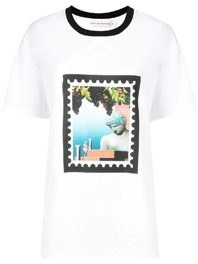 Shop Mary Katrantzou Tiery Floral Print T-shirt In White