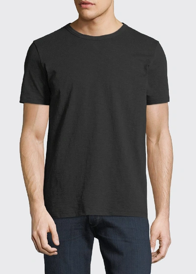 Shop Theory Cosmos Essential Slub Cotton T-shirt In Black