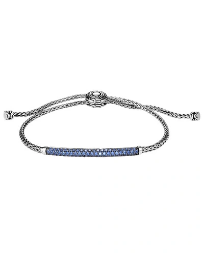 Shop John Hardy Classic Chain Pull-through Bracelet W/ Blue Sapphire