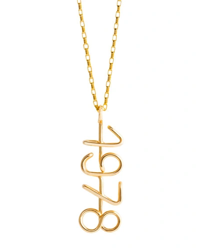 Shop Atelier Paulin The Time Customized Necklace In Gold