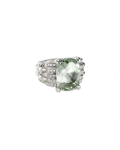 Shop David Yurman Tides Diamond & Prasiolite Ring