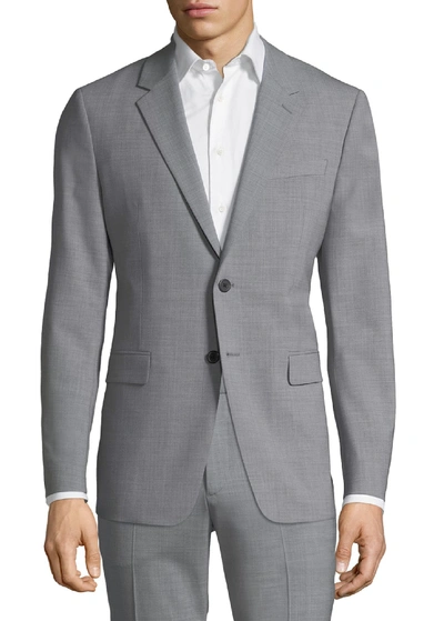 Shop Theory Men's Chambers New Tailored Wool Jacket In Chrome Melange