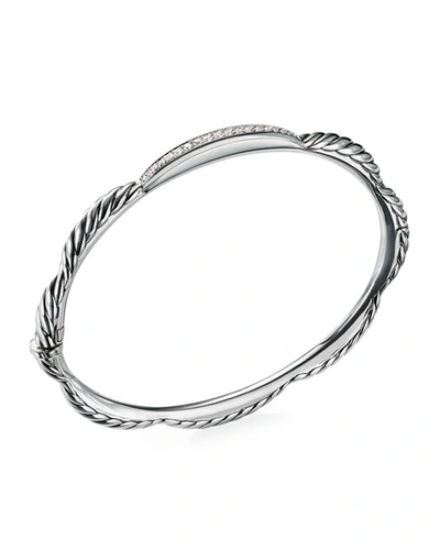 Shop David Yurman Tides Diamond & Cable Single-row Bracelet