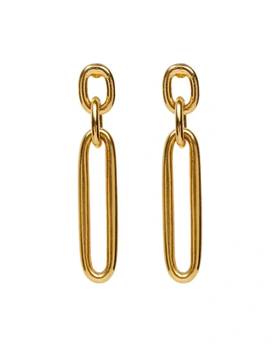 Shop Ben-amun Link Dangle Earrings In Gold