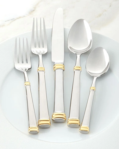 Shop Ricci Silversmith 45-piece Gold Bramasole Flatware Service