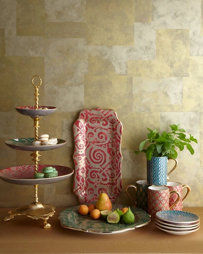L'objet Fortuny Rectangular Platter In Maori Red
