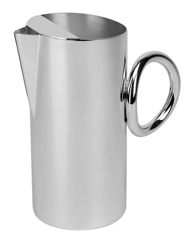 Shop Christofle Vertigo Water Pitcher In Silver