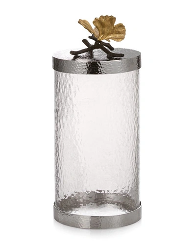 Shop Michael Aram Butterfly Ginkgo Large Canister In Clear