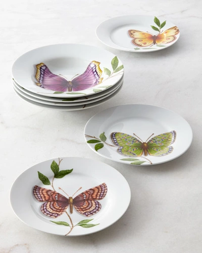 Shop Neiman Marcus 20-piece Butterfly Dinnerware Set In White Pattern