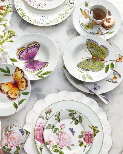 Shop Neiman Marcus 20-piece Butterfly Dinnerware Set In White Pattern