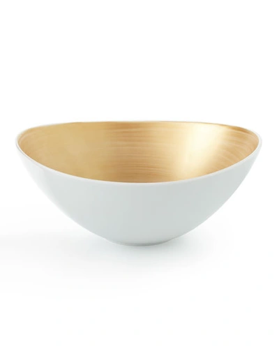 Shop Neiman Marcus 12-piece Gold Brushstroke Dinnerware Set