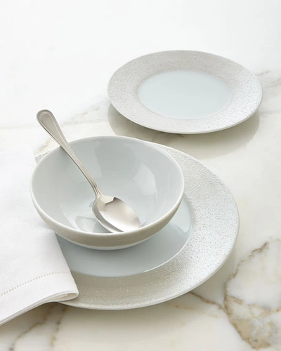 Shop Neiman Marcus 12-piece Sahara Dinnerware Set In Silver