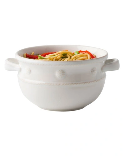 Juliska Berry & Thread Handled Soup Bowl In Whitewash