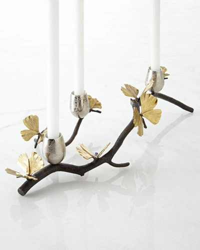 Shop Michael Aram Butterfly Ginkgo Centerpiece In Bronze