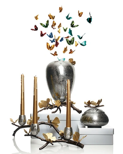 Shop Michael Aram Butterfly Ginkgo Centerpiece In Bronze