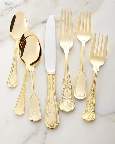 Shop Towle Silversmiths 90-piece Gold-plated Hotel Flatware Service