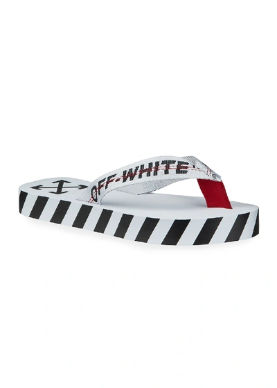 Shop Off-white Men's Rubber Flip-flops In White