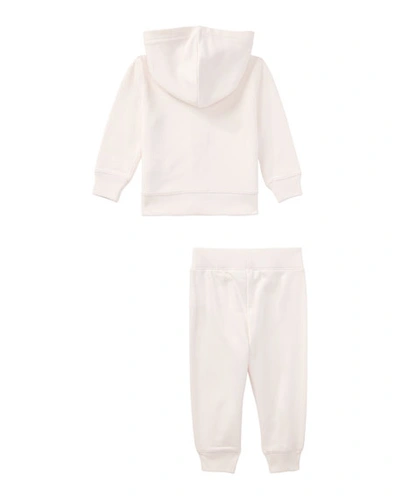 Polo Ralph Lauren Baby Girl's 2-piece Polo Bear Hoodie & Joggers Set In Pink