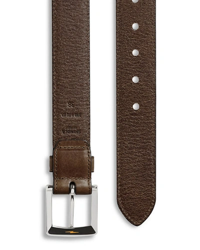 Shop Shinola Men's Bedrock Leather Belt In Dark Brown