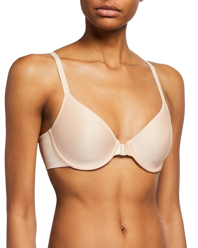 Shop Chantelle Prime Front-closure Spacer Bra In Nude