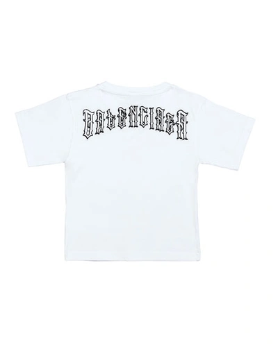 Gothic Logo T-shirt In White