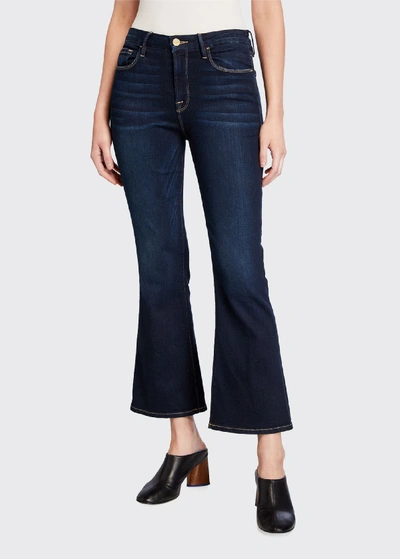 Shop Frame Le Crop Mini Boot-cut Jeans In Cabana