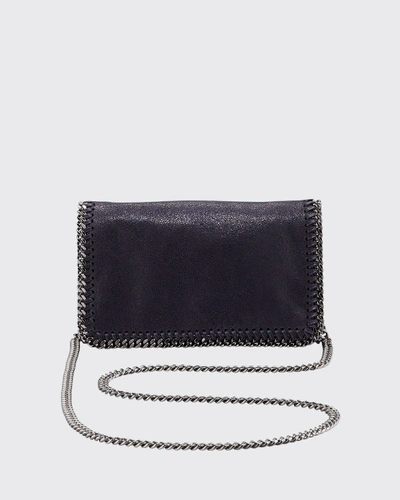 Shop Stella Mccartney Falabella Crossbody Bag, Light Gray In Navy